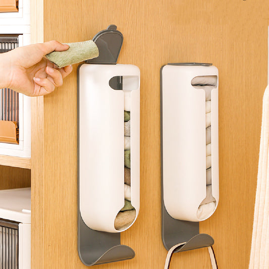 Wall-Mounted Bin Bag Dispenser – Kitchen Rubbish Bag Storage Box