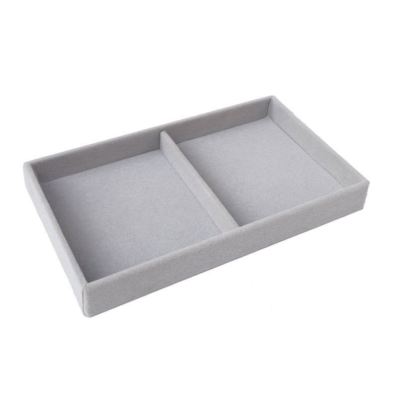 Flocked Jewellery Drawer Organiser – Velvet-Lined Compartment Tray