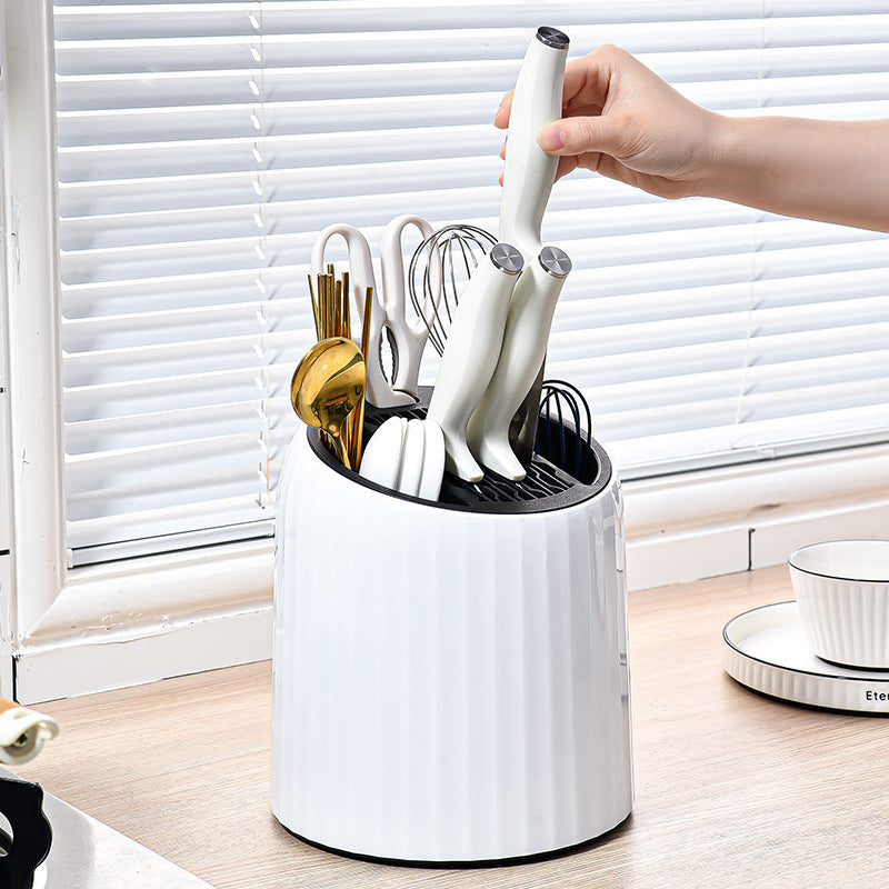 Rotating Kitchen Draining Rack – 360° Multi-Purpose Dish & Utensil Organiser