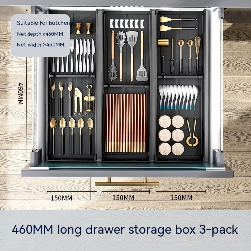 Kitchen Drawer Storage Box Partition – Modular Aluminium Organiser