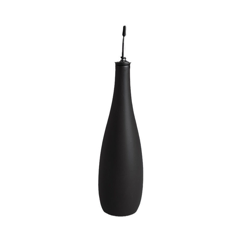 Ceramic Oil Pot with Funnel & Brush – 650ml Sealed Dispenser
