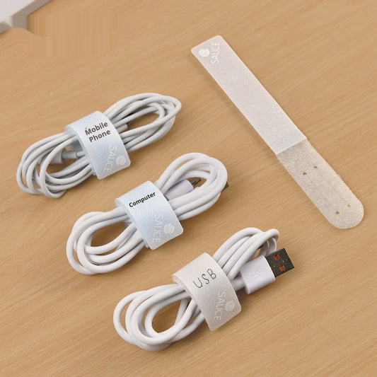 Data Cable Organiser with Velcro Straps – Reusable Wire Management Set