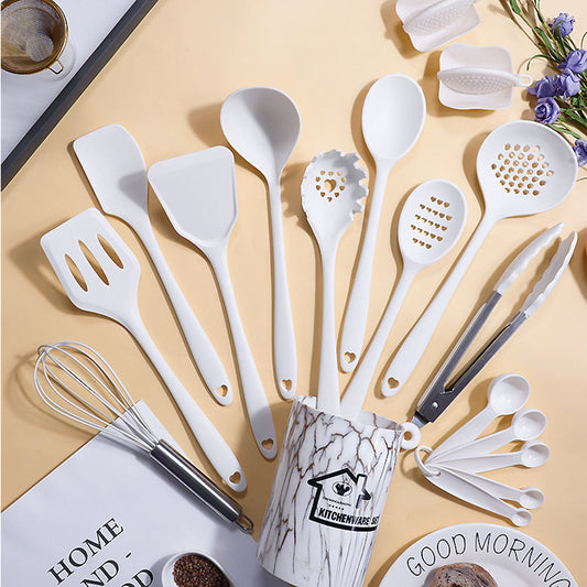 Food-Grade Silicone Kitchen Utensil Set – Heat-Resistant Cooking Tools