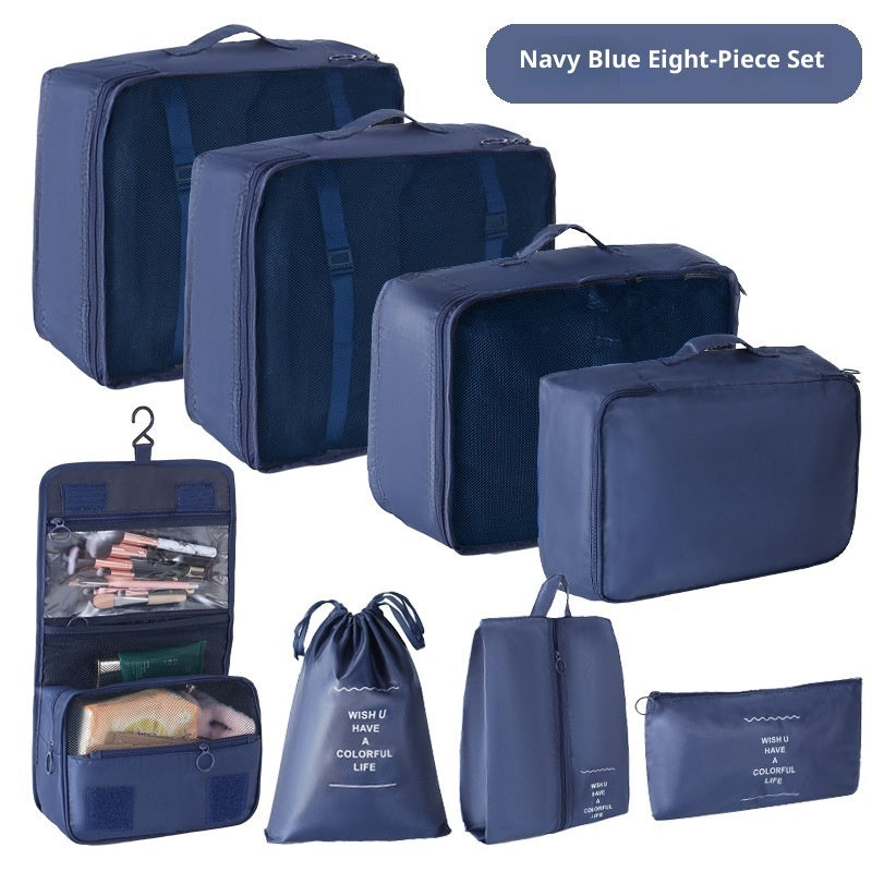 Travel Packing Cubes Set – 8-Piece Suitcase Clothing Organiser