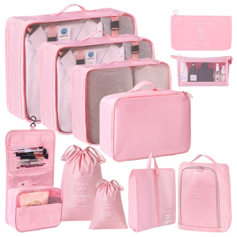 Travel Packing Cubes Set – 8-Piece Suitcase Clothing Organiser