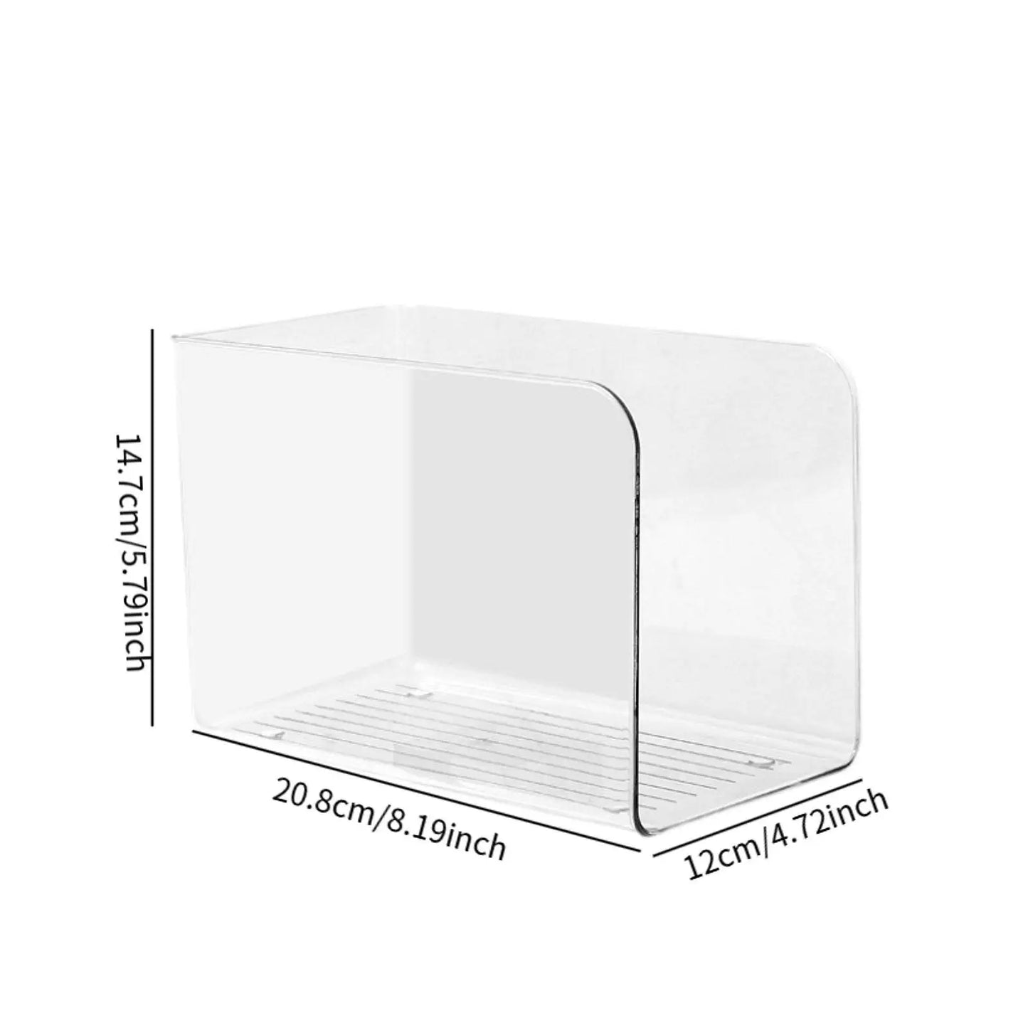 Clear Magazine Holder & File Organiser Stand | Countertop Book, Mail & Document Rack