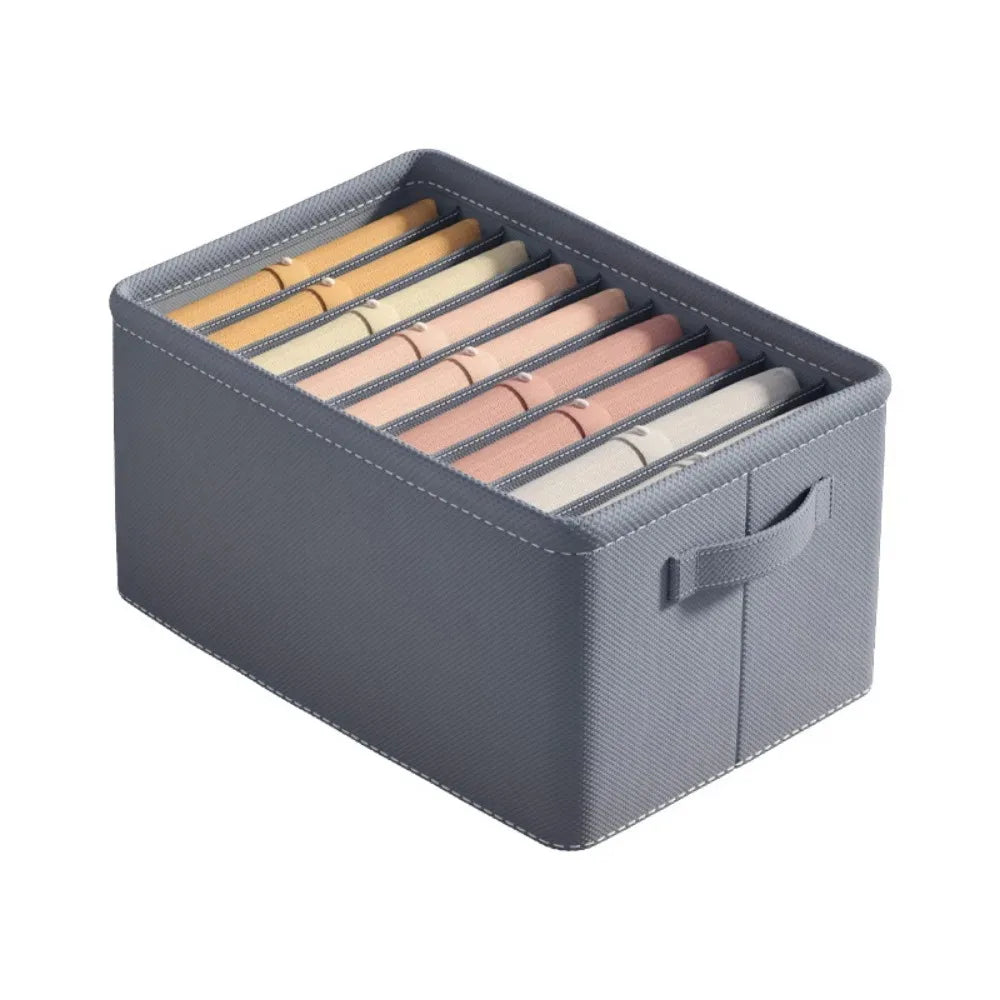 Canvas Wardrobe Organiser for Trousers, Jeans, Underwear & Socks | M, L & Grid Options
