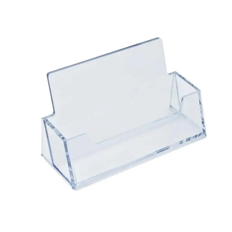 Clear Business Card Holder & Desk Display Stand | Tabletop Office Organiser