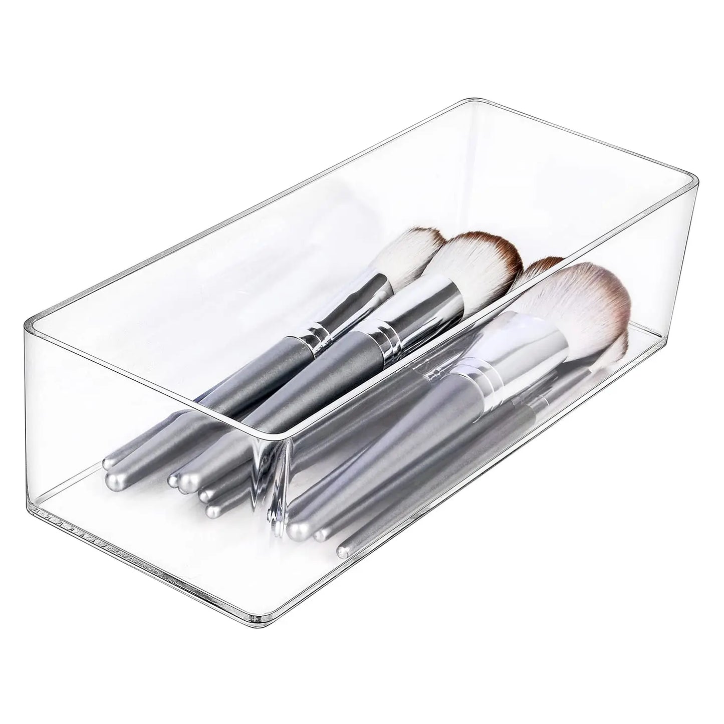 Clear Makeup Organiser Drawer Divider Box | Vanity, Bathroom & Kitchen Cabinet Storage