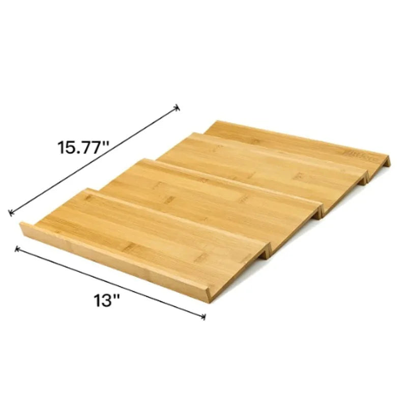 Bamboo Spice Rack Tray | Adjustable Multi-Layer Kitchen Countertop & Drawer Organiser