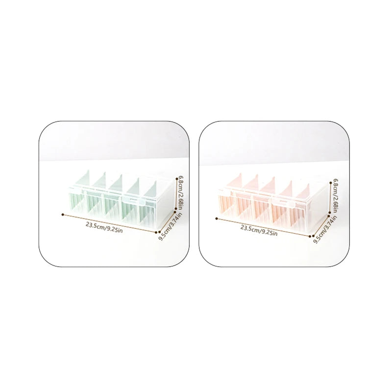 Clear Plastic Card Storage Box with Adjustable Dividers | Holds 550+ Game & Trading Cards