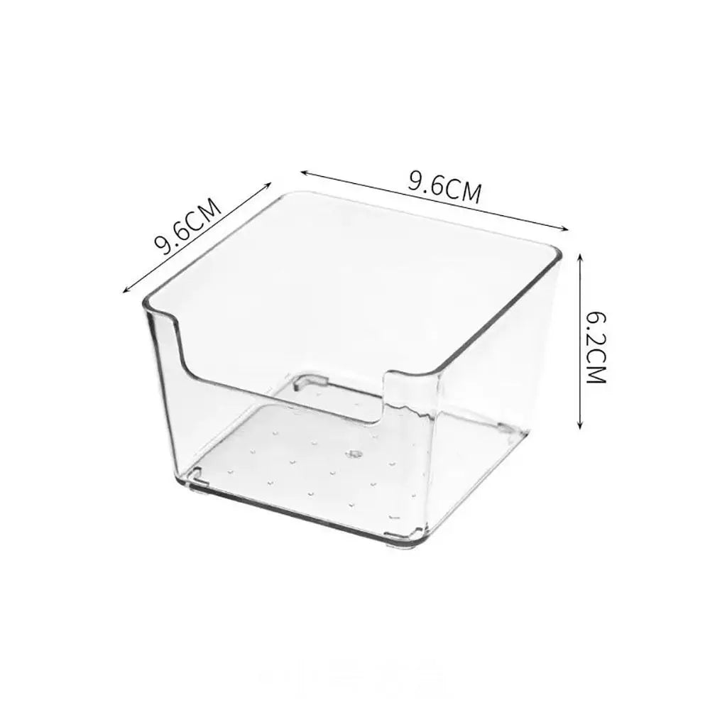Clear Stackable Storage Bin | Fridge, Drawer, Pantry & Countertop Organiser