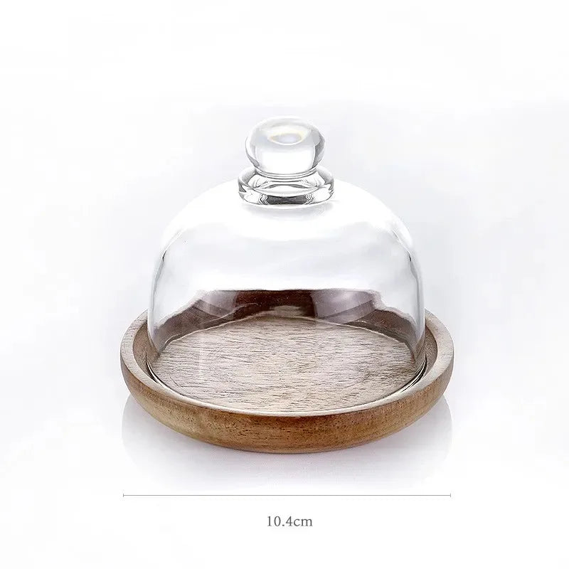 Glass Food Storage Containers with Acacia Wooden Lid