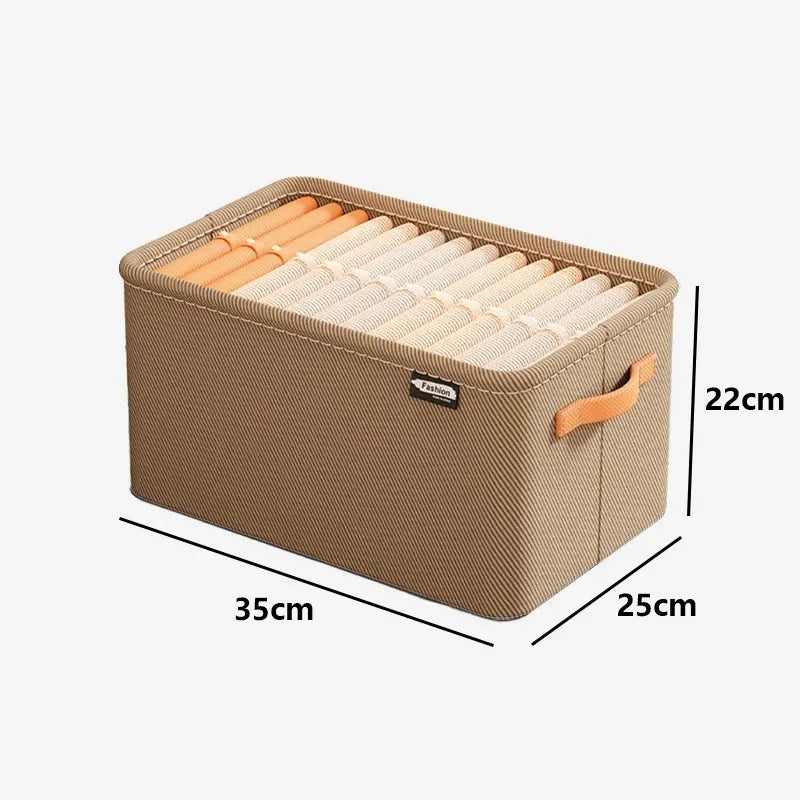 Canvas Wardrobe Organiser for Trousers, Jeans, Underwear & Socks | M, L & Grid Options