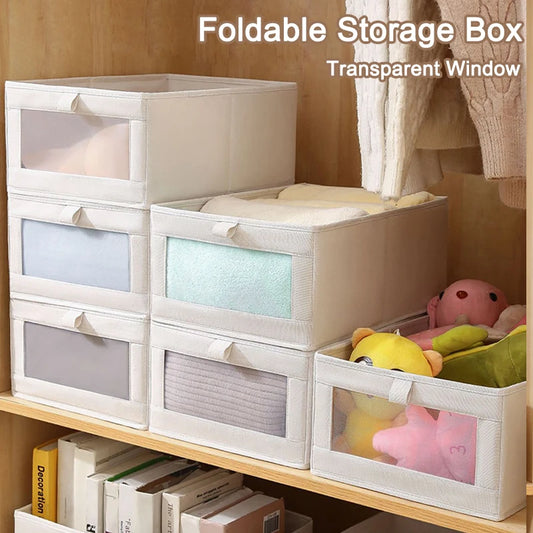 Foldable Wardrobe Organiser Box for T-Shirts, Jeans & Underwear | S, M, L, XL