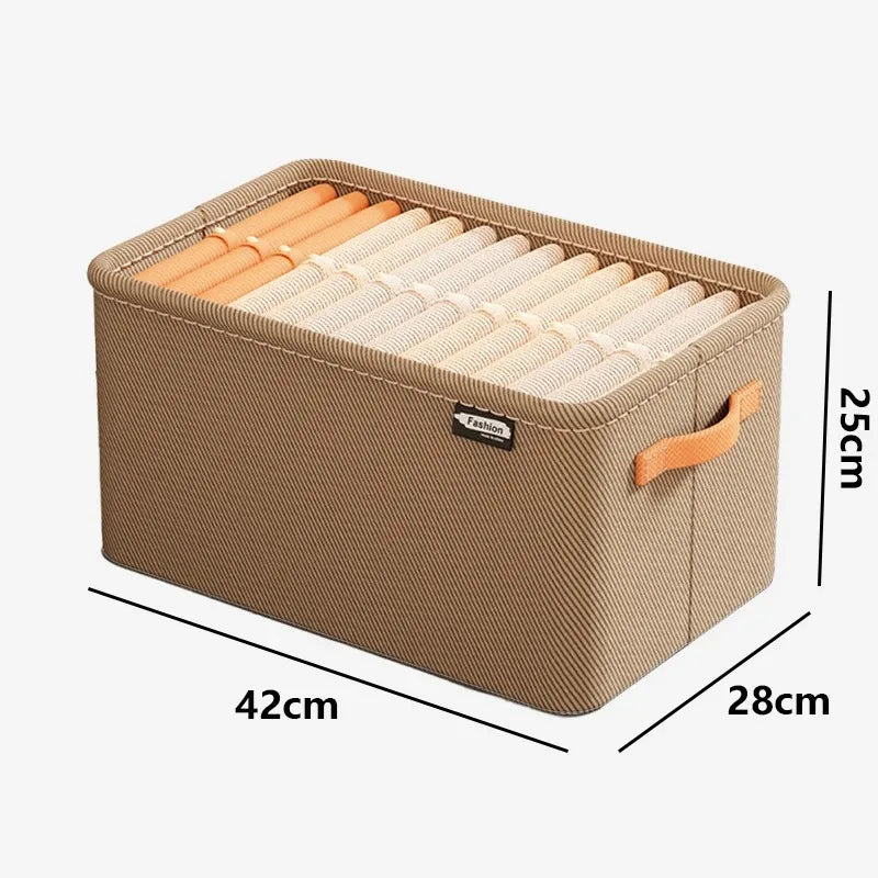 Canvas Wardrobe Organiser for Trousers, Jeans, Underwear & Socks | M, L & Grid Options