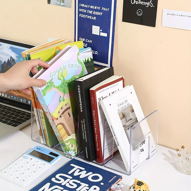 Clear Acrylic Handbag Organiser with Customisable Dividers | Transparent Modular Shelf