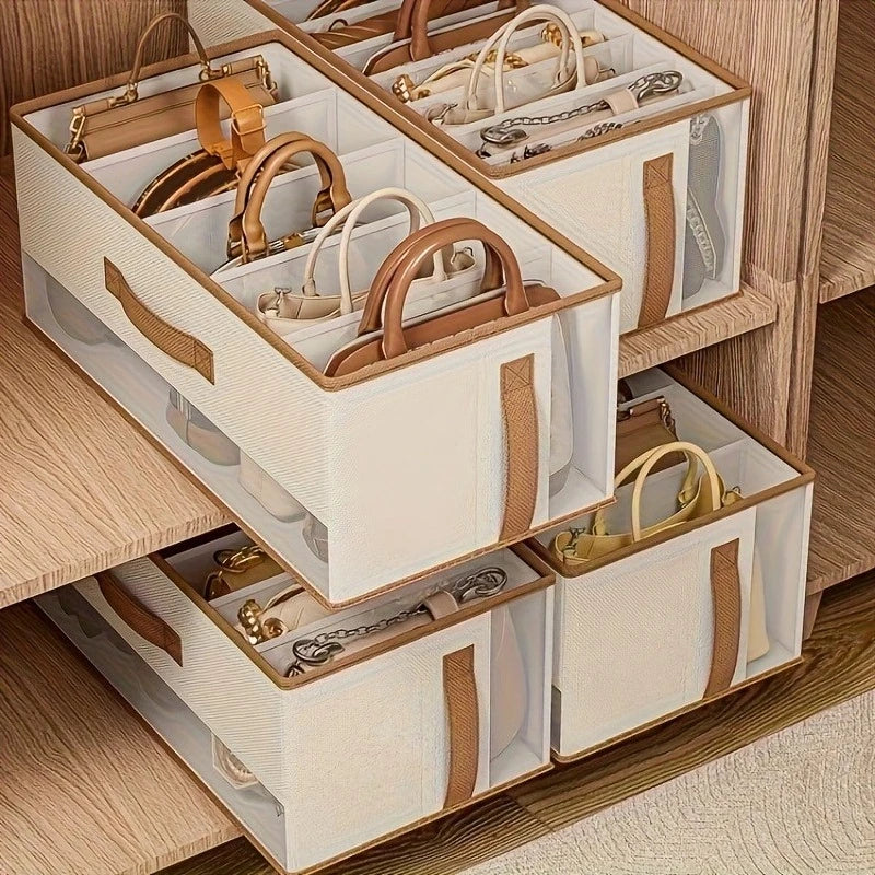 Clear Dustproof Organiser Box | Heavy-Duty Space-Saving Storage for Closet, Bathroom & Entryway