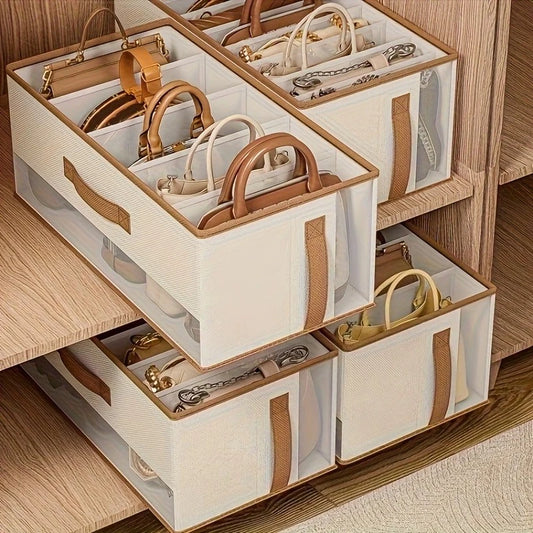 Clear Dustproof Organiser Box | Heavy-Duty Space-Saving Storage for Closet, Bathroom & Entryway
