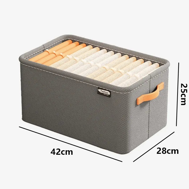 Canvas Wardrobe Organiser for Trousers, Jeans, Underwear & Socks | M, L & Grid Options
