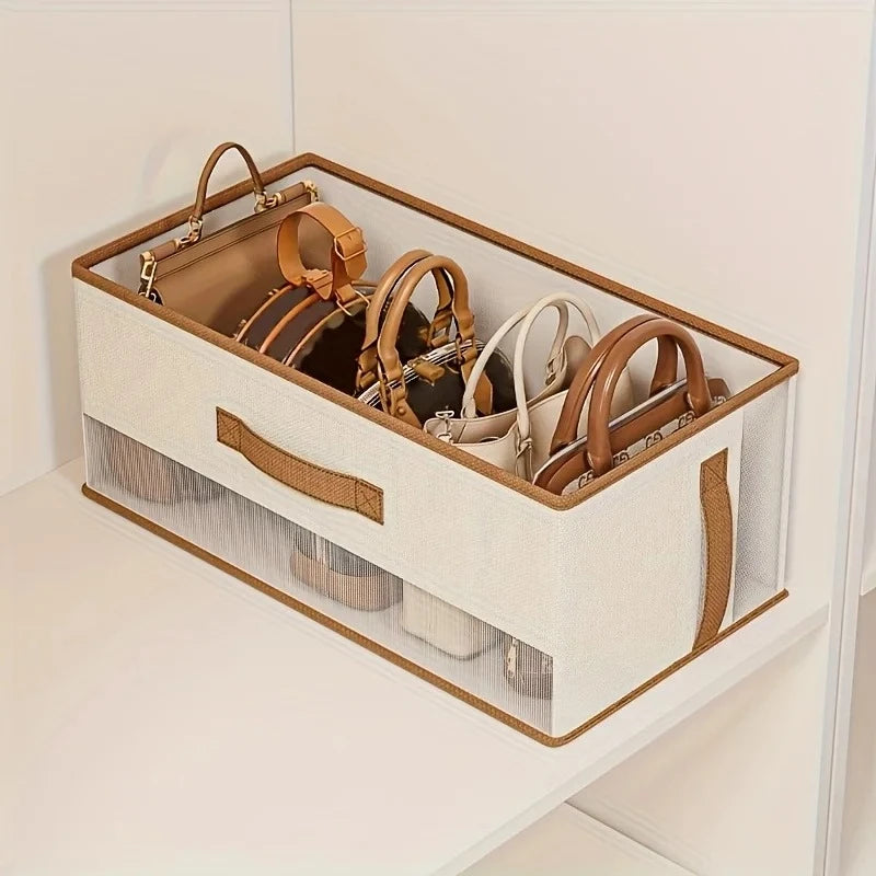 Clear Dustproof Organiser Box | Heavy-Duty Space-Saving Storage for Closet, Bathroom & Entryway