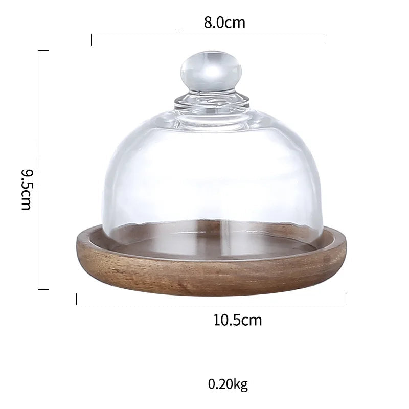 Glass Food Storage Containers with Acacia Wooden Lid