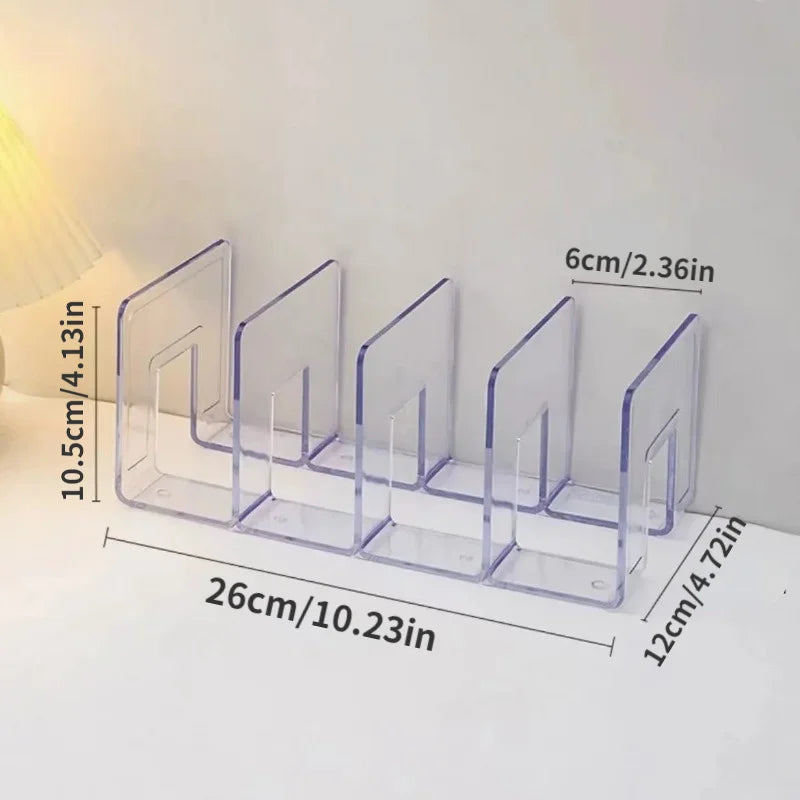 Clear Acrylic Handbag Organiser with Customisable Dividers | Transparent Modular Shelf