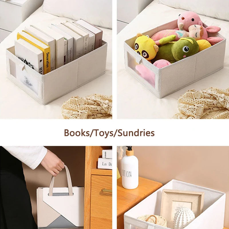 Foldable Wardrobe Organiser Box for T-Shirts, Jeans & Underwear | S, M, L, XL