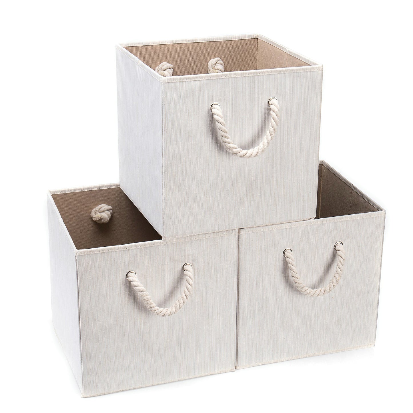 Cotton Rope Clothes Storage Organiser – Slub Texture Laundry & Home Basket