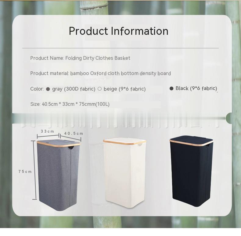 Foldable Laundry Basket – Collapsible Dirty Clothes Storage