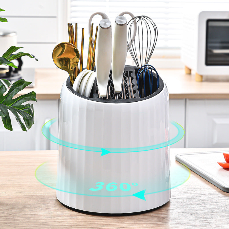 Rotating Kitchen Draining Rack – 360° Multi-Purpose Dish & Utensil Organiser