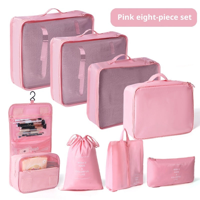Travel Packing Cubes Set – 8-Piece Suitcase Clothing Organiser