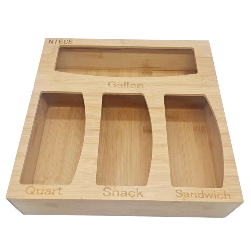 Bamboo Storage Box – Modern Desktop File & Bag Organiser