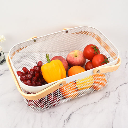 Metal Wire Family Storage Basket – Multi-Purpose Home Organiser