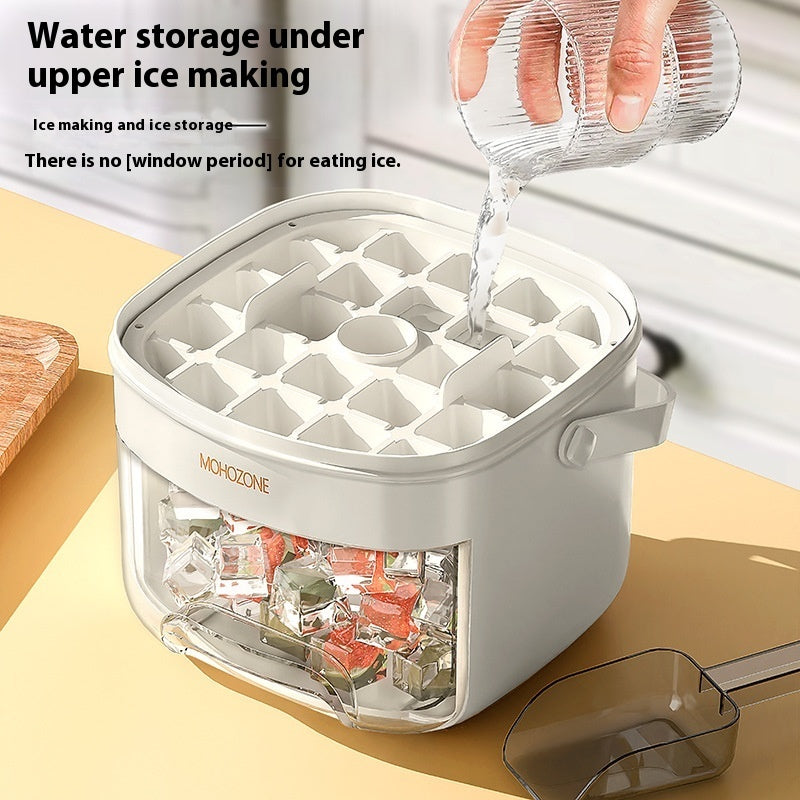 Large Capacity Ice Cube Mould – Food-Grade Flexible Ice Maker Tray
