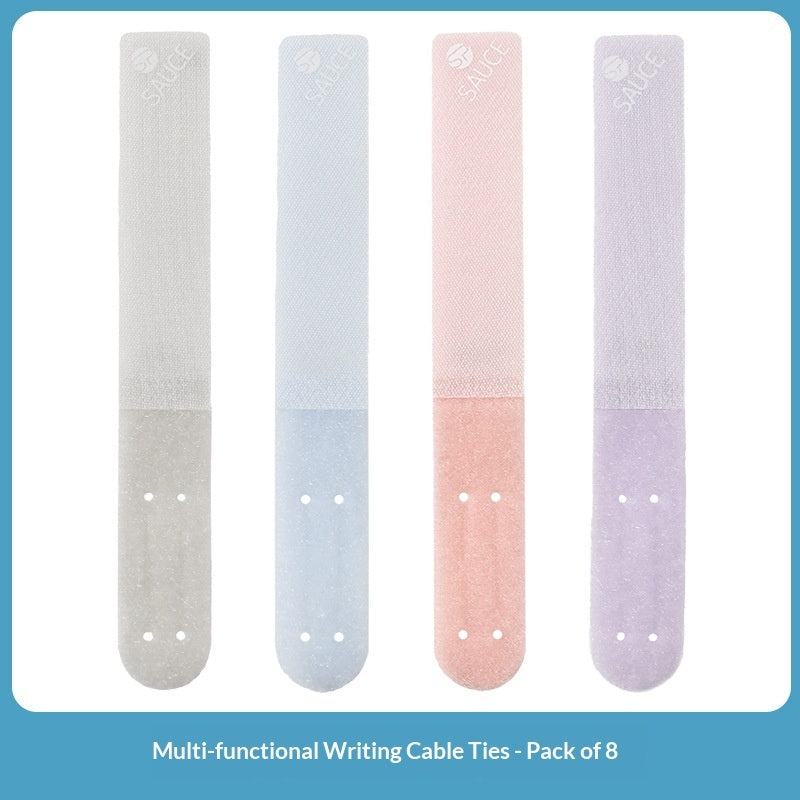 Data Cable Organiser with Velcro Straps – Reusable Wire Management Set