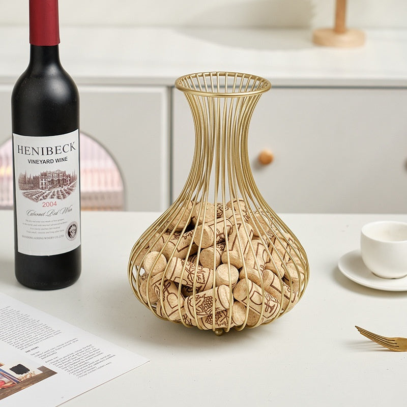 Wine Cork Collector Basket – Bar & Home Decoration Display