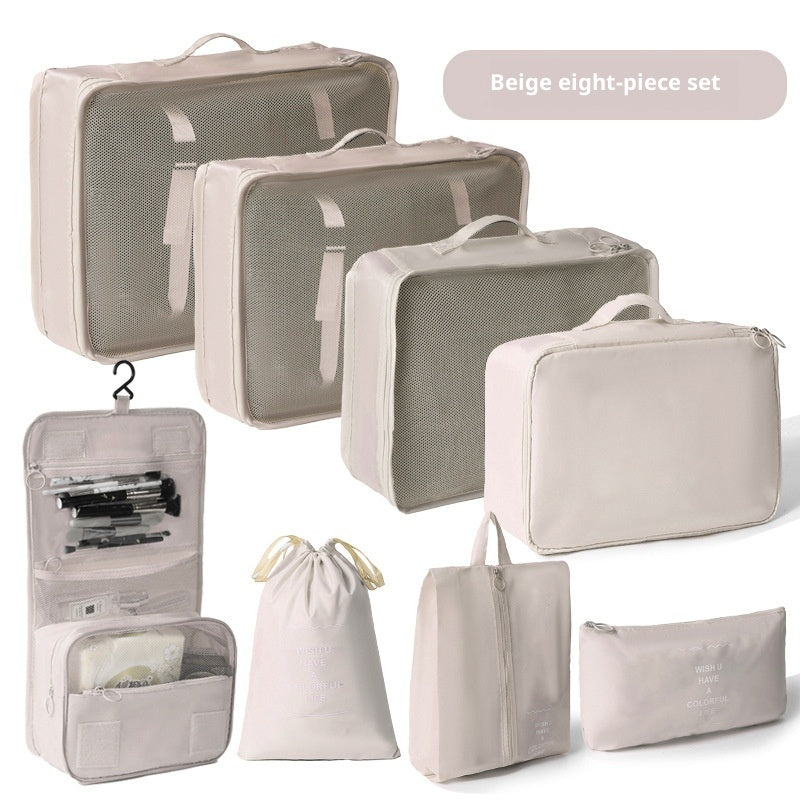 Travel Packing Cubes Set – 8-Piece Suitcase Clothing Organiser