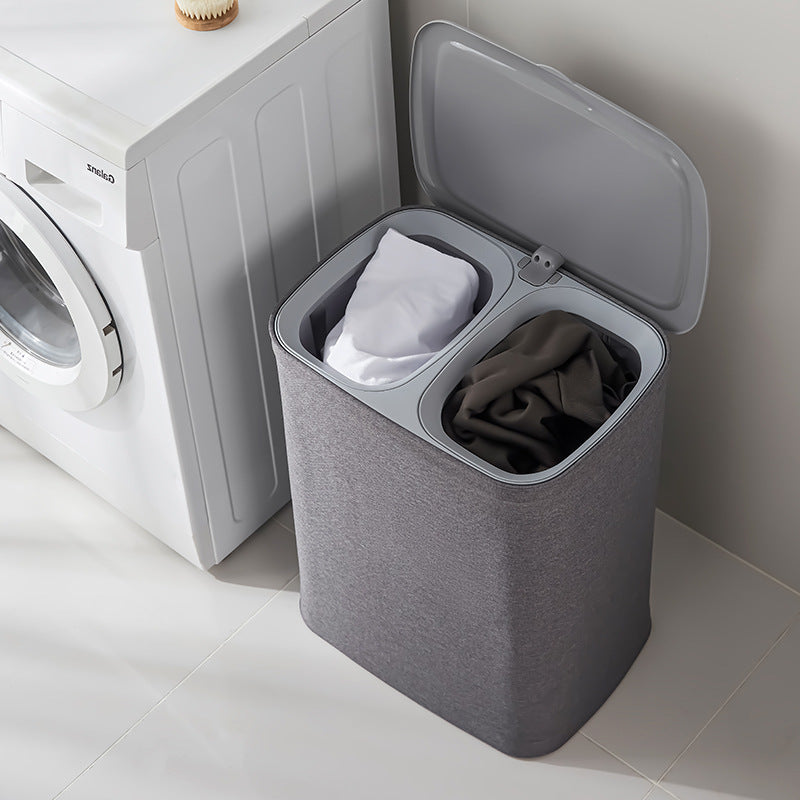 Fabric Laundry Basket with Lid – Multi-Purpose Bathroom & Bedroom Storage