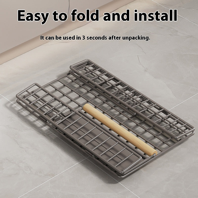 Foldable Pull-Out Storage Basket – Kitchen & Bathroom Organiser
