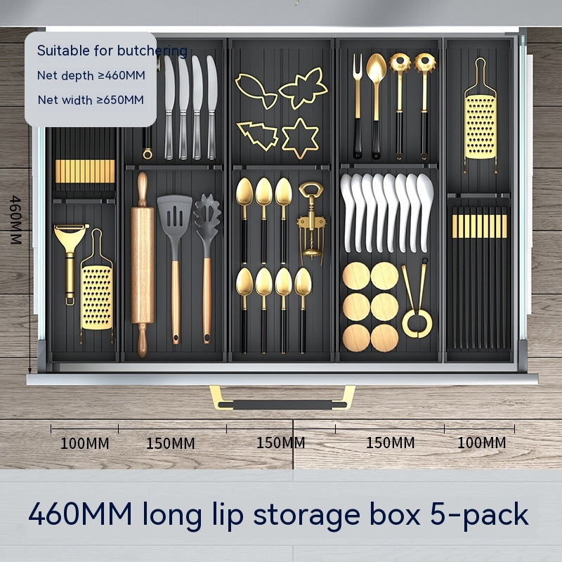 Kitchen Drawer Storage Box Partition – Modular Aluminium Organiser