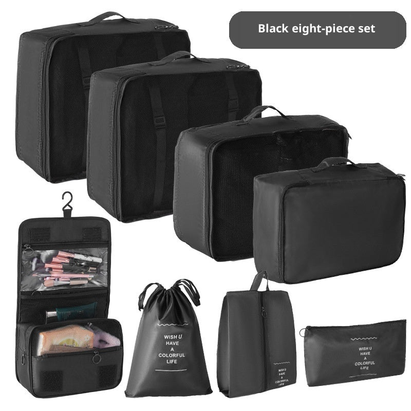 Travel Packing Cubes Set – 8-Piece Suitcase Clothing Organiser