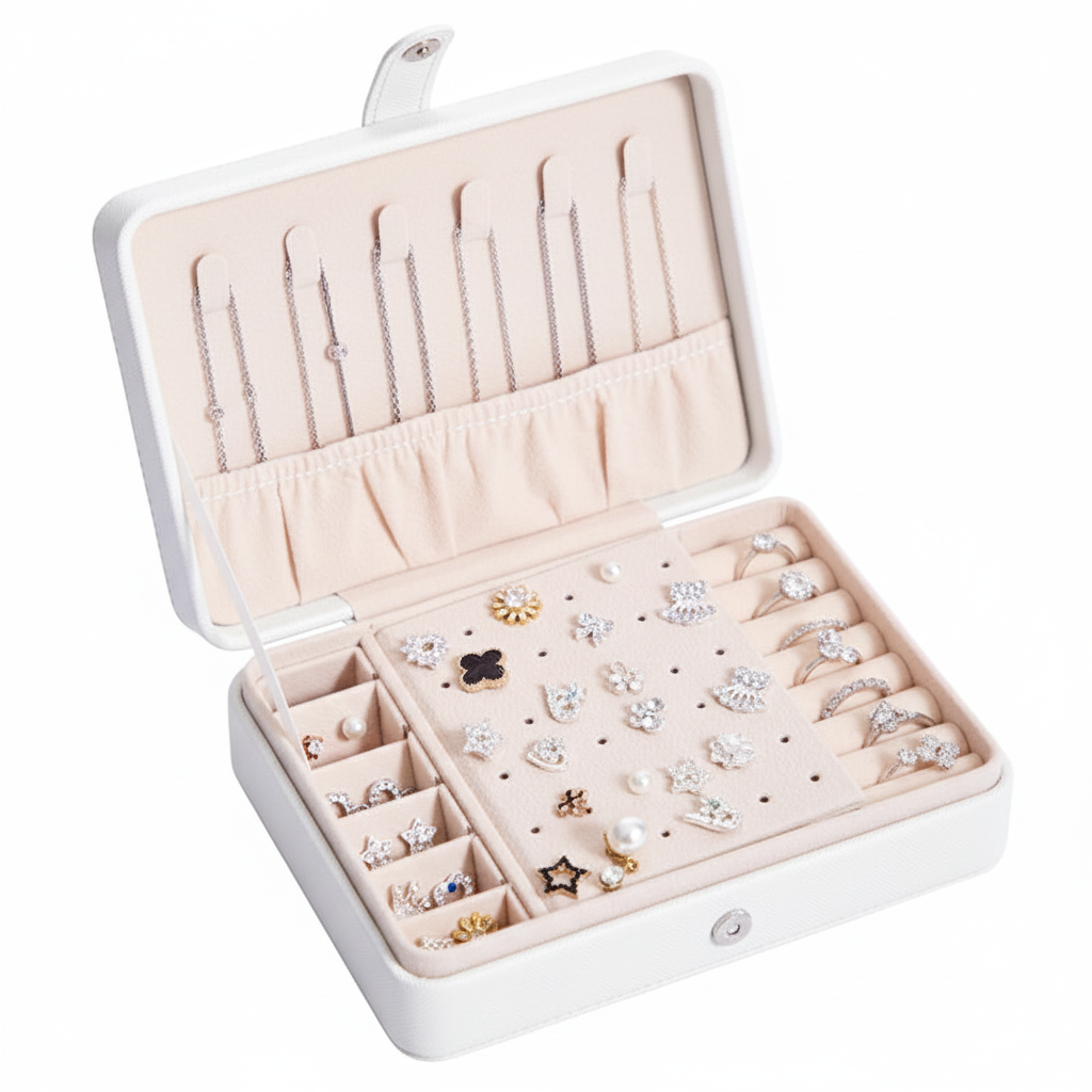 White Jewellery Box Full View